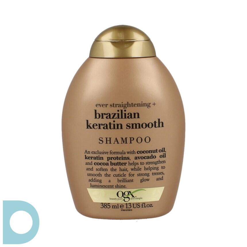 ingewikkeld veiligheid tafereel OGX Shampoo Ever Straight Brazilian Keratin Smooth 385ML | voordelig online  kopen | De Online Drogist