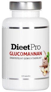 DieetPro Glucomannan Afslankpillen 120CP DieetPro Glucomannan Afslankpillen 120CP