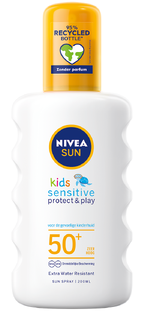 De Online Drogist Nivea Sun Kids Protect & Sensitive Spray SPF50+ 200ML aanbieding