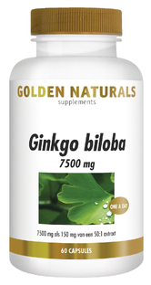 Golden Naturals Ginkgo Biloba 7500mg Capsules 60CP
