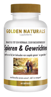 Golden Naturals Spieren En Gewrichten Capsules 60CP Golden Naturals Spieren En Gewrichten Capsules 60CP