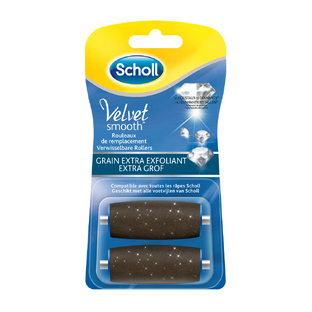 Scholl Velvet Smooth Express Pedi Rollers Extra Grof 2ST Scholl Velvet Smooth Express Pedi Rollers Extra Grof 2ST
