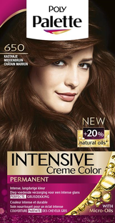 Poly Palette Intensive Crème Color 650 Kastanje Middenbruin 115ML Poly Palette Intensive Crème Color 650 Kastanje Middenbruin 115ML