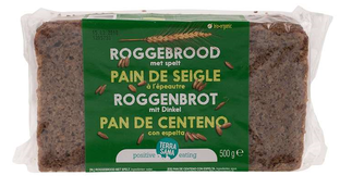 TerraSana Roggebrood Met Spelt 500GR TerraSana Roggebrood Met Spelt 500GR