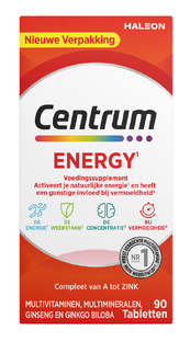 Centrum Energy Multivitaminen Tabletten 90TB