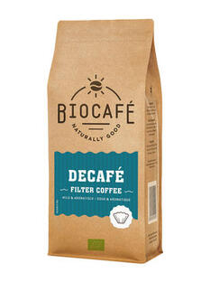 Biocafé Bio Cafe Filterkoffie Cafeïnevrij 250GR