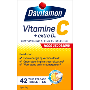 De Online Drogist Davitamon Vitamine C Time Release Tabletten 42TB aanbieding