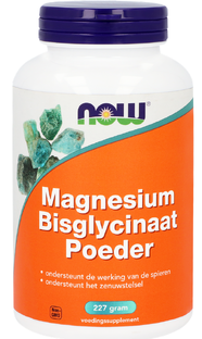 NOW Magnesium Bisglycinaat Poeder 227GR