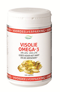 Nutrivian Visolie Omega 3 Voordeelverpakking Capsules 500CP Nutrivian Visolie Omega 3 Voordeelverpakking Capsules 500CP