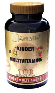 Artelle Multivitamine Kind Aardbei Kauwtabletten 100TB