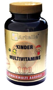 Artelle Multivitamine Kind Aardbei Kauwtabletten 100TB Artelle Multivitamine Kind Aardbei Kauwtabletten 100TB