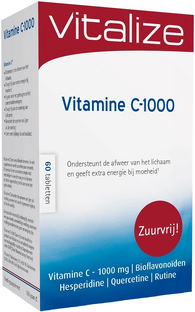 Vitalize Vitamine C-1000 mg Zuurvrij Tabletten 60TB Vitalize Vitamine C-1000 mg Zuurvrij Tabletten 60TB
