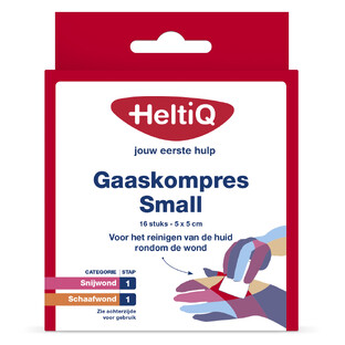 HeltiQ Gaaskompres Small 16ST HeltiQ Gaaskompres Small 16ST