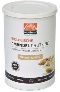 De Online Drogist Mattisson HealthStyle Biologische Amandel Proteïne 350GR aanbieding