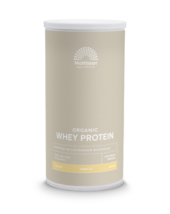 Mattisson HealthStyle Biologische Wei Proteïne Vanille 450GR Mattisson HealthStyle Biologische Wei Proteïne Vanille 450GR