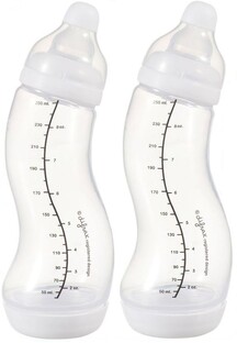 Difrax Doublepack S-babyfles Natural 250 ml 2ST Difrax Doublepack S-babyfles Natural 250 ml 2ST