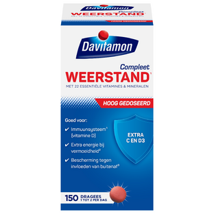 Davitamon Compleet Weerstand Hoog Gedoseerd Dragees 150ST Davitamon Compleet Weerstand Hoog Gedoseerd Dragees 150ST