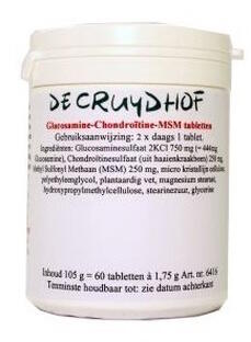 Cruydhof Glucosamine Chondroitine MSM Tabletten 120TB