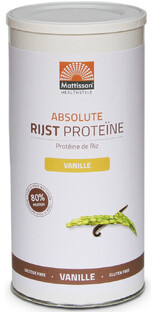 Mattisson HealthStyle Rijst Proteïne Vanille 500GR Mattisson HealthStyle Rijst Proteïne Vanille 500GR