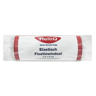 HeltiQ Elastisch Fixatiewindsel 4m x 8cm 1ST HeltiQ Elastisch Fixatiewindsel 4m x 8cm 1ST