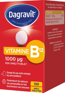 Dagravit Vitamine B12 1000 mcg Smelttabletten 100ST