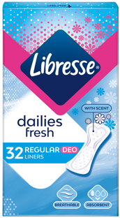 Libresse Regular Deo Fresh Inlegkruisjes 32ST