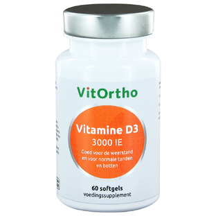 VitOrtho Vitamine D3 3000 IE Softgels 60ST