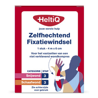 HeltiQ Zelfhechtend Windsel 4mx6cm 1ST HeltiQ Zelfhechtend Windsel 4mx6cm 1ST