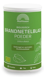 Mattisson HealthStyle Biologisch Brandnetelblad Poeder 200GR Mattisson HealthStyle Biologisch Brandnetelblad Poeder 200GR