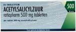 Ratiopharm Acetylsalicylzuur 500mg Tabletten 20TB