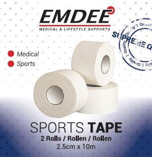 Emdee Sporttape Duo White 1ST Emdee Sporttape Duo White 1ST