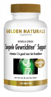 Golden Naturals Soepele Gewrichten Support Tabletten 180TB Golden Naturals Soepele Gewrichten Support Tabletten 180TB