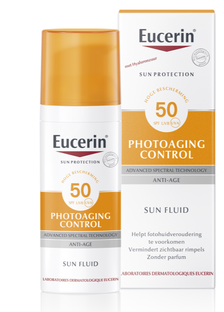 De Online Drogist Eucerin Sun Photoaging Control Fluid SPF50 50ML aanbieding