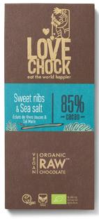 Lovechock Sweet Nibs & Sea Salt Tablet 70GR Lovechock Sweet Nibs & Sea Salt Tablet 70GR