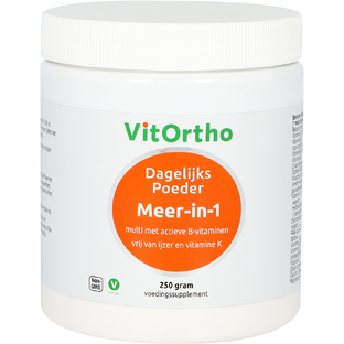 VitOrtho Meer In 1 Dagelijks Poeder 250GR VitOrtho Meer In 1 Dagelijks Poeder 250GR