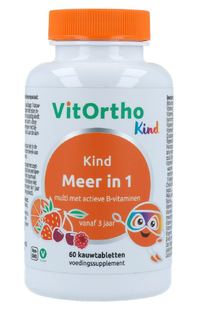 VitOrtho Meer in 1 Kind Kauwtabletten 60TB  VitOrtho Meer in 1 Kind Kauwtabletten 60TB