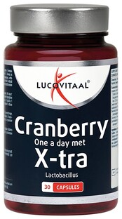 Lucovitaal Cranberry met X-tra Lactobacillus Capsules 30CP Lucovitaal Cranberry met X-tra Lactobacillus Capsules 30CP