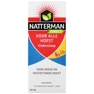 Natterman Kindersiroop voor alle hoest 180ML Natterman Kindersiroop voor alle hoest 180ML