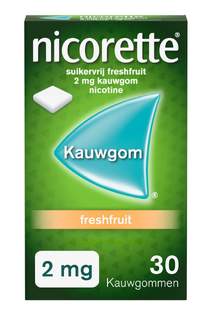 Nicorette Suikervrij Freshfruit 2mg Kauwgom 30ST Nicorette Suikervrij Freshfruit 2mg Kauwgom 30ST
