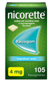 Nicorette Suikervrij Kauwgom Menthol Mint 4mg 105ST Nicorette Suikervrij Kauwgom Menthol Mint 4mg 105ST