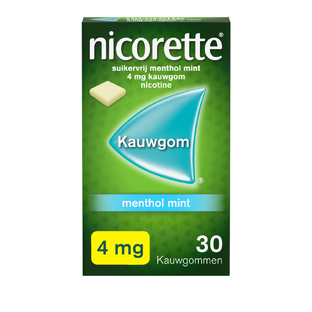 Nicorette Kauwgom 4mg Menthol Mint 30ST