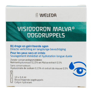 Weleda Visiodoron Malva Oogdruppels Ampullen 10ST Weleda Visiodoron Malva Oogdruppels Ampullen 10ST