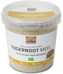Mattisson HealthStyle Biologische Chufa Tijgernoot Meel 350GR Mattisson HealthStyle Biologische Chufa Tijgernoot Meel 350GR