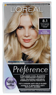 L'Oréal Paris Preference 8.1 Cool Blondes 174ML L'Oréal Paris Preference 8.1 Cool Blondes 174ML