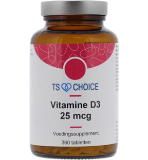 TS Choice Vitamine D3 25 mcg Tabletten 360TB TS Choice Vitamine D3 25 mcg Tabletten 360TB