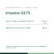Bonusan Vitamine D3 75 Softgels 120CP 100421