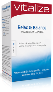 Vitalize Magnesium Relax Balance Capsules 60CP