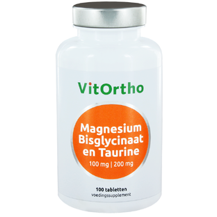 boete Umeki Vleugels VitOrtho Magnesium Bisglycinaat en Taurine 100mg Tabletten 100TB |  voordelig online kopen | De Online Drogist
