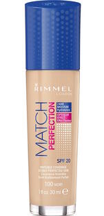 Rimmel London Foundation Match Perfection 100 Ivory 30ML