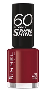 Rimmel London Nagellak 60 Seconds 313 Rapid Ruby 8ML Rimmel London Nagellak 60 Seconds 313 Rapid Ruby 8ML